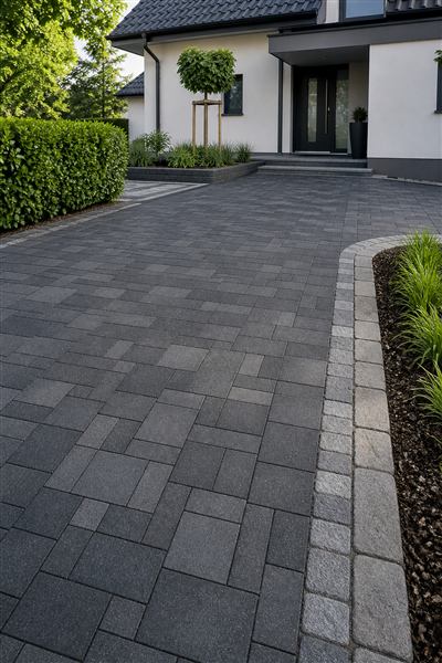 Betonsteinpflaster Gartenweg